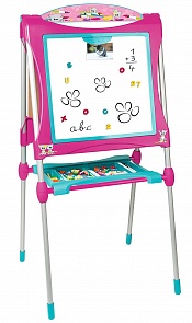 Мольберт Smoby двухсторонний складной, розовый (Smoby, 410102)